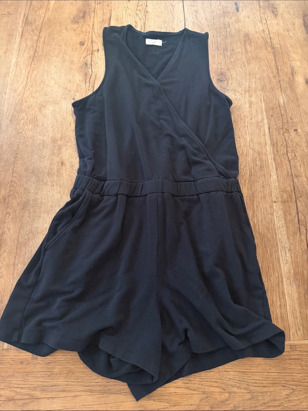 Lou & Grey Black Romper Size Large Petite